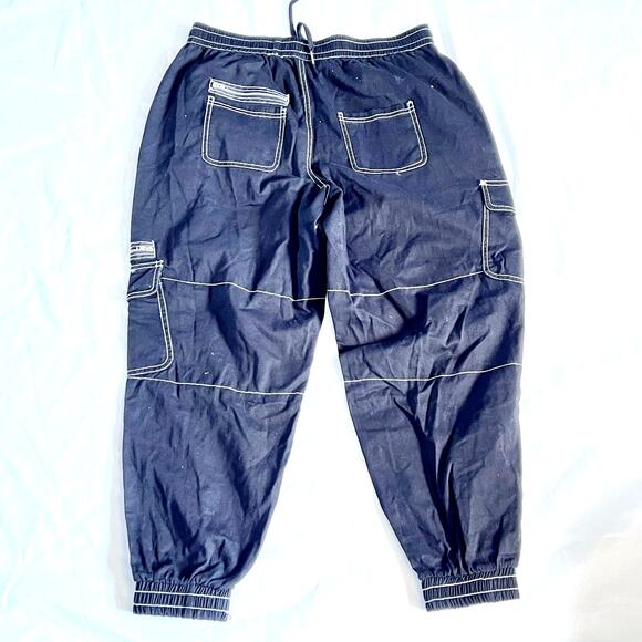 Hot Topic Pants Women's Size 0 Black Cargo Jogger Cotton Goth Grunge Emo - Picture 4 of 6